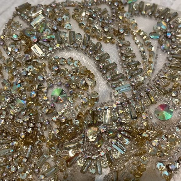 Tony Bowls sequin, tulle & mesh party dress size 6 - Picture 7 of 10